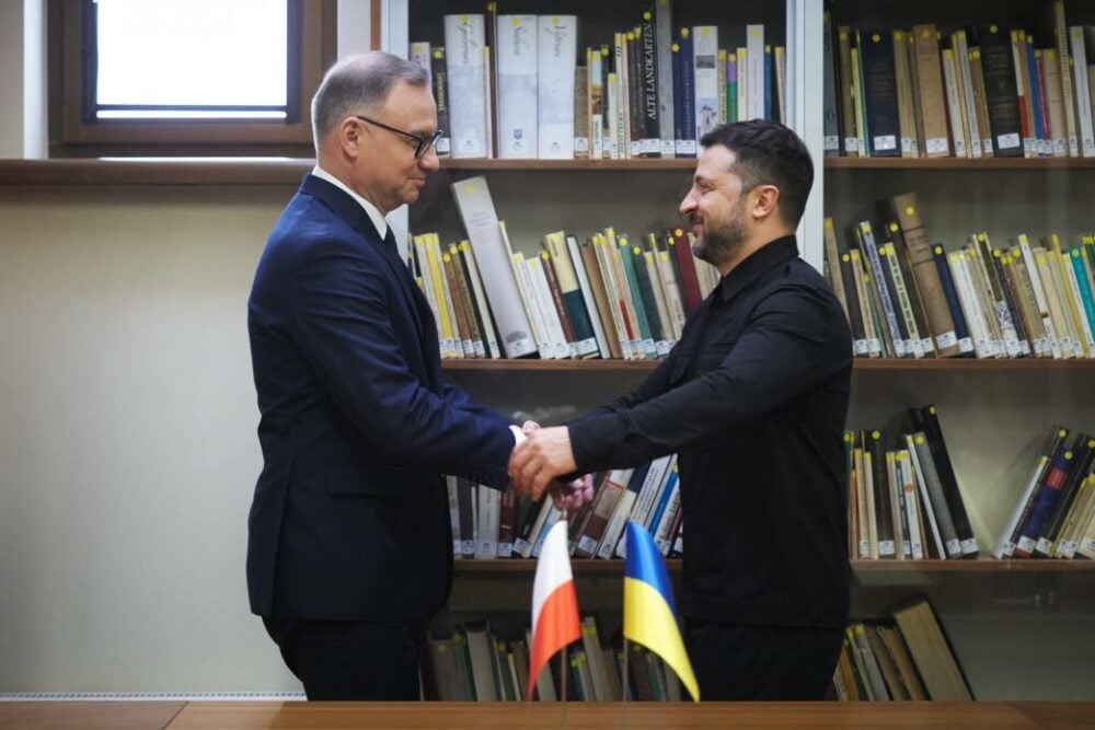 Prezydenci Andrzej Duda i Wołodymyr Zełenski. Fot: @ermaka2022