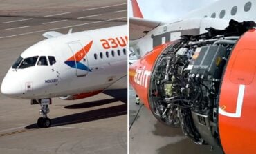 Rosyjski samolot zaczął rozpadać się w powietrzu! (WIDEO)