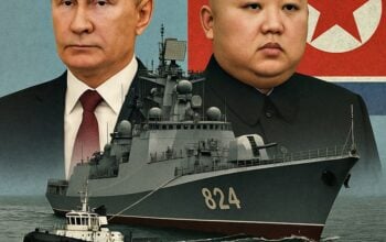 Oj tam, że nie płynie... Za to jaki groźny! Putin zrobił Kimowi okręty bez silników