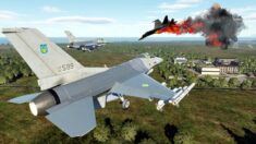 Pierwszy raz! Ukraiński F-16 strącił rosyjski myśliwiec. Ale ktoś mu pomógł…