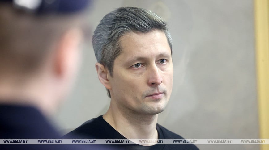 Dmitrij Siemczanka w sądzie. Fot: belta.by