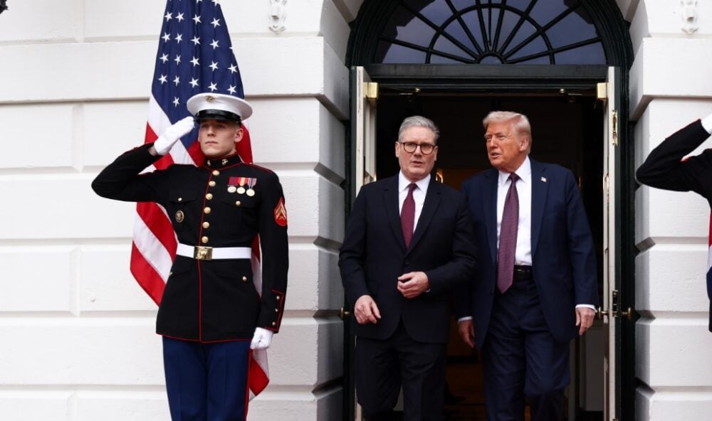 27.02.2025, Waszyngton. Premier Keir Starmer spotyka się z prezydentem Stanów Zjednoczonych Donaldem Trumpem w Białym Domu.Fot. Simon Dawson/ flickr.com/photos/number10gov