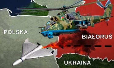 Shahed z Białorusi leciał prosto na Warszawę!