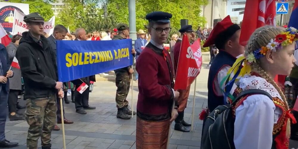 Parada Polskości w Wilnie Fot: PrtSc/l24.lt