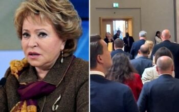 Poczekaj aż wyjdziemy! I gdakaj do pustych krzeseł do woli, kwoko Putina (WIDEO)