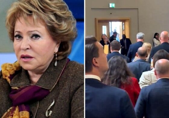 Poczekaj aż wyjdziemy! I gdakaj do pustych krzeseł do woli, kwoko Putina (WIDEO)