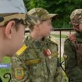 „Dziecięcy oddział graniczny” w obwodzie homelskim. Fot: PrtSc ctv.by