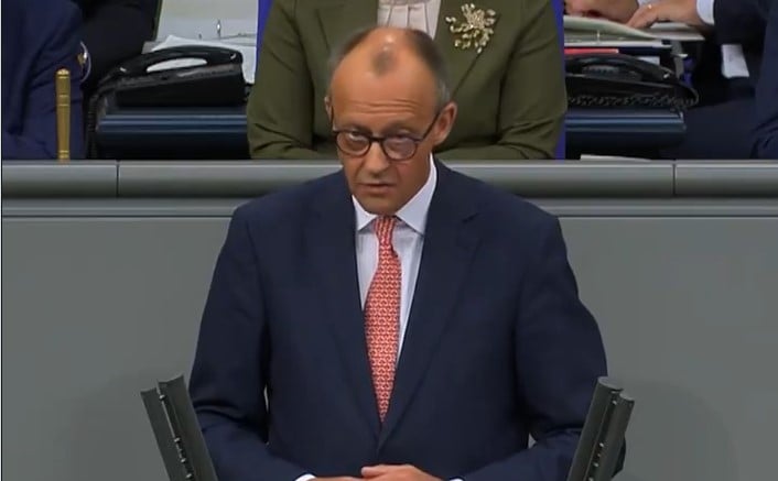Kanclerz Niemiec Friedrich Merz. Fot: PrtSc @bundeskanzler