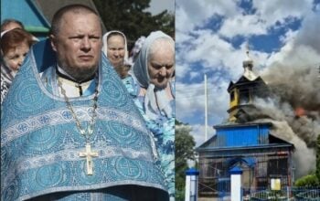 Łukaszenkowski terror: Księdza skazali na 16 lat więzienia za pomoc partyzantce, a jego świątynię puścili z dymem! (WIDEO)