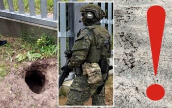 Krecia robota imigrantów! Jak nie górą, to dołem. I kolce w opony (WIDEO)