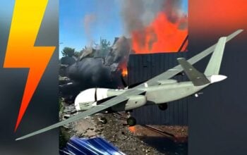 Przekleństwo Altaira! Super-dron Putina w końcu się wzniósł i... runął na dom! Ktoś mu pomógł? (WIDEO)