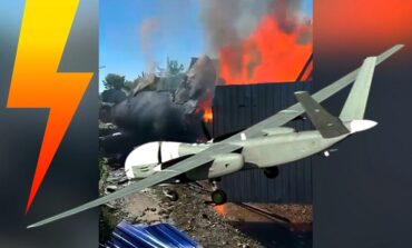 Przekleństwo Altaira! Super-dron Putina w końcu się wzniósł i... runął na dom! Ktoś mu pomógł? (WIDEO)
