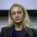 Anżelika Mielnikowa na Białorusko-Ukraińskim Forum Ostrogskiego w Kijowie, Ukraina. 16 listopada 2024 r. Zdjęcie: Władysław Maksimenko / Belsat