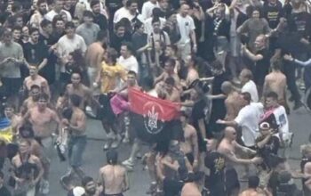 Show Białorusina, flagi UPA i burdy na Stadionie Narodowym (WIDEO)