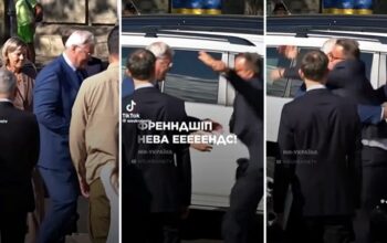Tak przy ludziach? Minister z Luksemburga wszedł w tryb kangura (WIDEO)