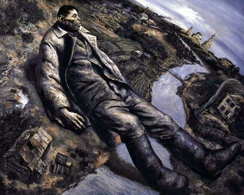 Obraz Wasilija Szulżenki "Upadły" / 1990 / shoizdat.com