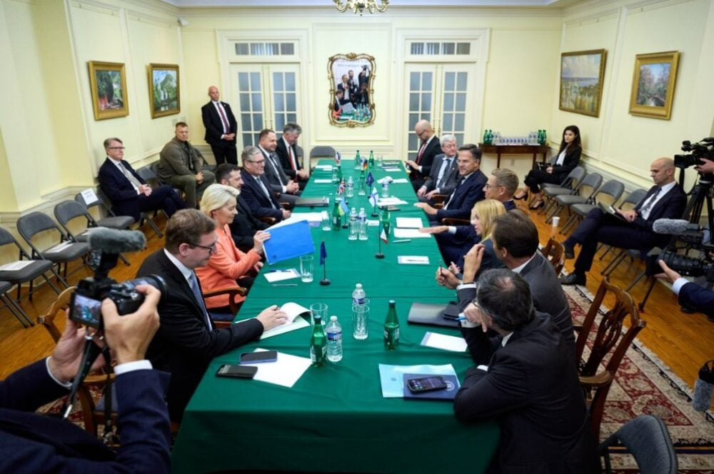 Spotkanie europejskich przywódców w ambasadzie Ukrainy w USA. Fot: x.com/zelenskyyua