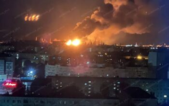 Drony atakują Wołgograd: Rafineria Łukoil płonie