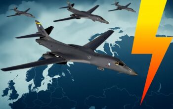 A spróbujcie coś wyciąć! Jądrowe bombowce USA błyskawicznie osaczyły Rosjan od północy