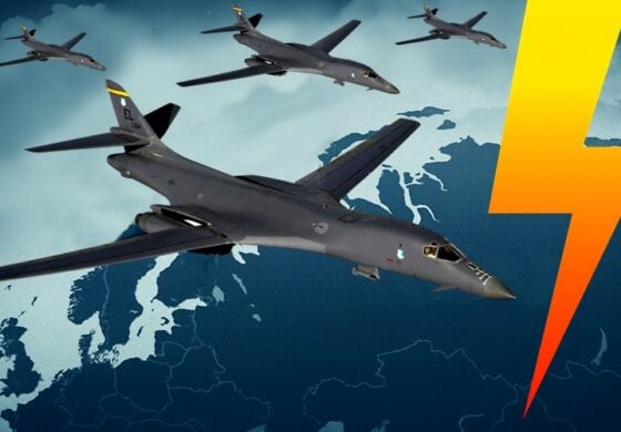 A spróbujcie coś wyciąć! Jądrowe bombowce USA błyskawicznie osaczyły Rosjan od północy