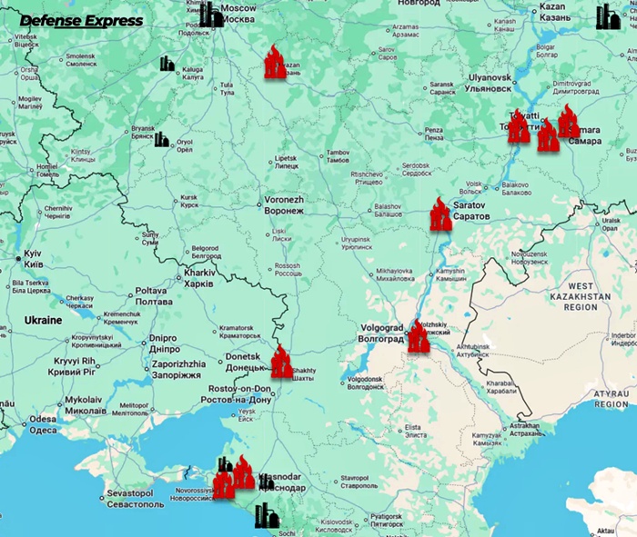 Mapa: Defense Express
