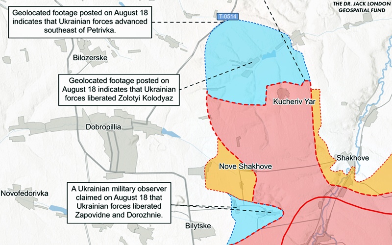 Mapa: Institute for the Study of War