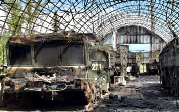 Totalny pogrom - 6 wozów wyrzutni Iskander na raz! (FOTO)