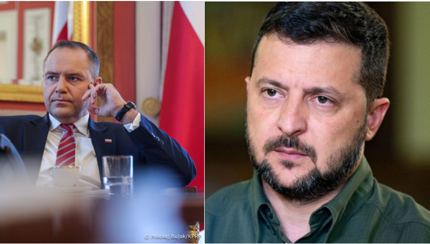 Prezydenci Karol Nawrocki i Wołodymyr Zełenski. Fot: PrtSc/ Otwarte źródla