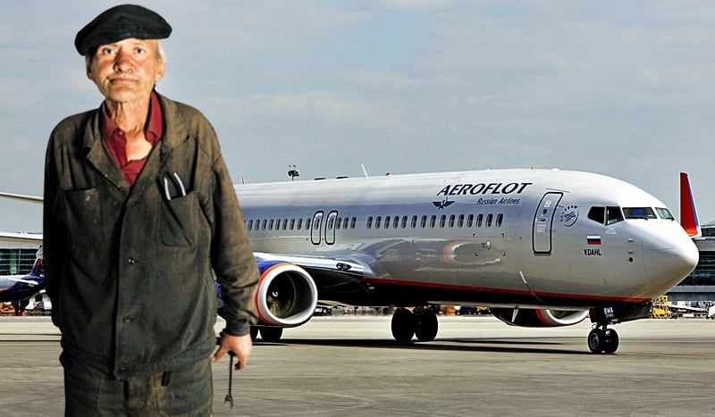Collage / fot: Aeroflot / yaplakal.com 
