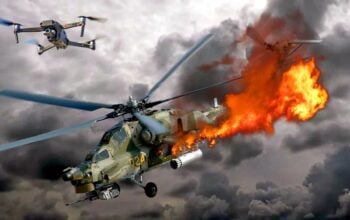 Kto tu na kogo poluje? Pilot Mi-28 myślał, że to on jest łowcą (WIDEO)