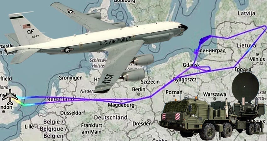 Collage / mapa: FlightRadar24