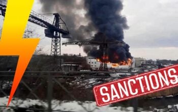Nie chcecie odejść z Rosji? To idźcie z dymem! Niemiecka fabryka w ogniu (WIDEO)