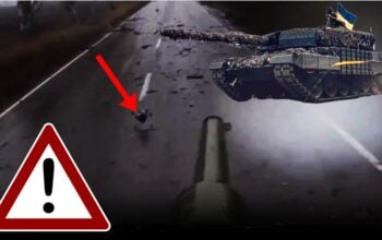 Puk! Ukraiński Leopard najechał na wybuchowego żuka i... (WIDEO)