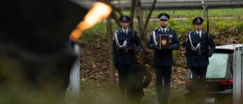 Państwowy pogrzeb Nieznanego Policjanta II Rzeczypospolitej – Ofiary Zbrodni Katyńskiej Fot: Krzysztof Łojko IPN