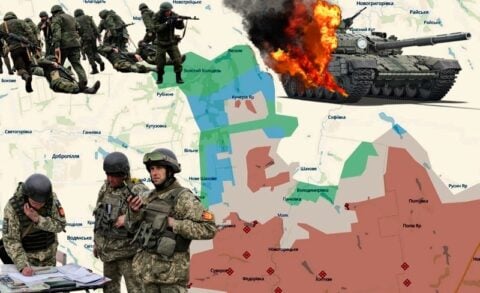 Ukraiński spychacz uparcie sunie! Dociska Rosjan coraz bardziej