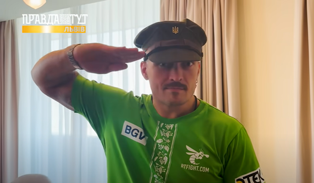 Ołeksandr Usyk. Fot: PrtScПравдаТУТ Львів