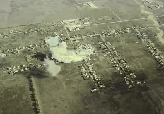 Nie było co zbierać. Stanowisko dowodzenia zrównane z ziemią (WIDEO)