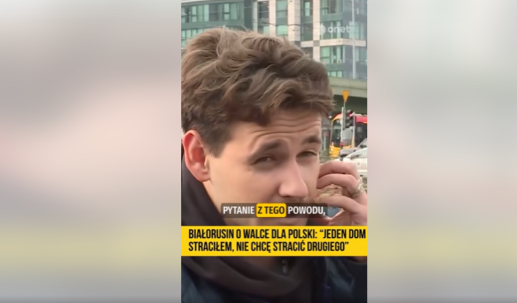Polska reporterka nie spodziewała się takiej odpowiedzi. Białorusin rozbił bank szczerości!