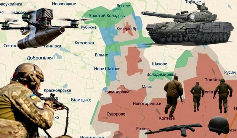 Collage / mapa DeepState