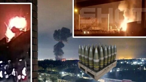 Detonacja w środku nocy! Wielki zakład amunicji wyleciał w powietrze (WIDEO)