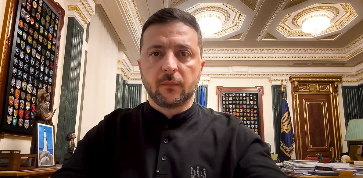 Wołodymyr Zełenski na nagraniu z 8 października.