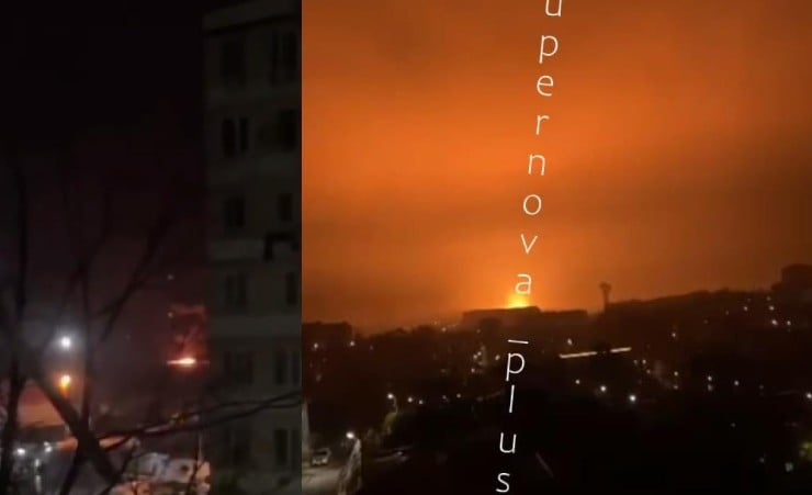 Drony morskie zaatakowały port Tuapse / kolaż UNIAN, zrzut ekranu, Supernova plus