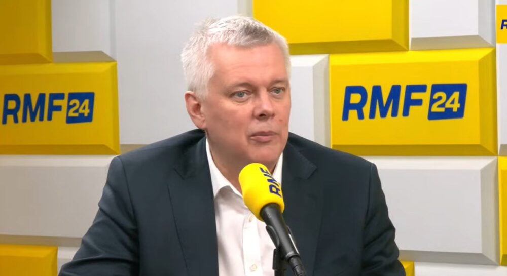 Minister koordynator służb specjalnych, Tomasz Siemoniak. Fot: PrtSc/youtube.com/@RMF24Video