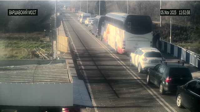 Kolejka na granicy białorusko-polskiej, 5 listopada 2025 r. Zdjęcie: Państwowy Komitet Graniczny