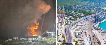 Potężny atak: Najważniejszy rosyjski terminal naftowy trafiony (WIDEO)