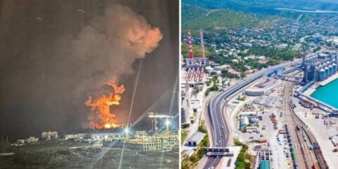 Potężny atak: Najważniejszy rosyjski terminal naftowy trafiony (WIDEO)