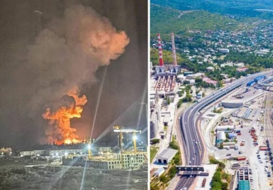 Potężny atak: Najważniejszy rosyjski terminal naftowy trafiony (WIDEO)