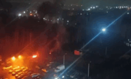 „Deszcz ognia” spadł na miasto (WIDEO)