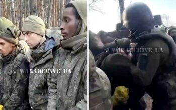 Ukraińców poniosły nerwy! Jeńcy dostali w mordę (WIDEO)