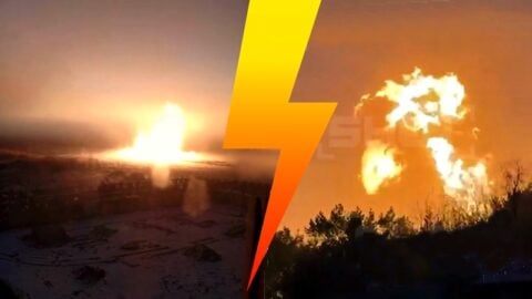 “Atomowa” łuna nad Syberią! Spokojnie, to eksplodował gazociąg (WIDEO)